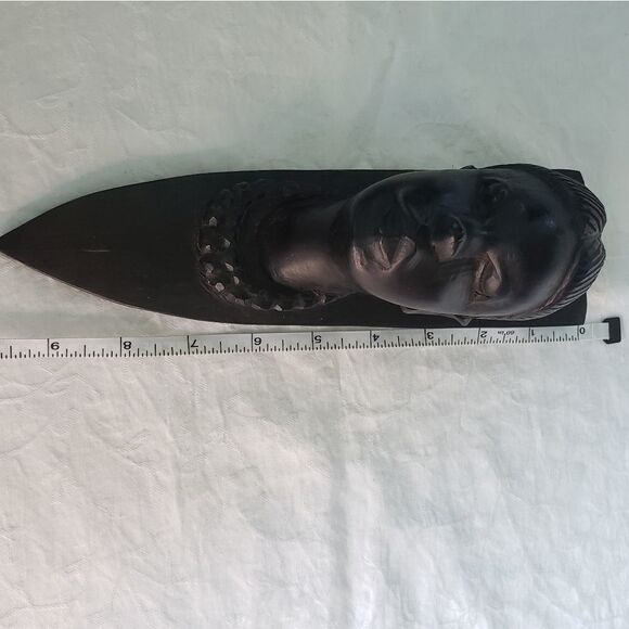 Vintage hand carved African bust - Picture 3 of 6